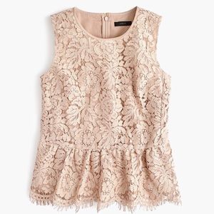 ❤️SOLD❤️J. Crew Lace Peplum Top